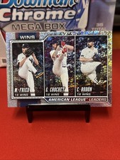 2026 Topps Series 1 American League Win Leaders - Fried, Crochet, Rodon Holofoil