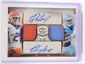 ASHTON JEANTY OMARION HAMPTON 2025 LEAF TRINITY PATCH BRONZE AUTO /20 