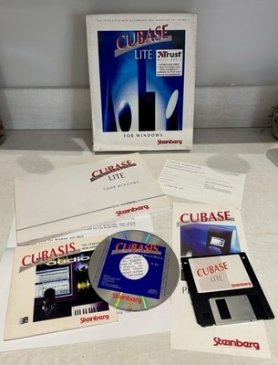 Rare Vintage Cubase Lite & Audio Windows Big Box & Netherlands Dutch Manuals