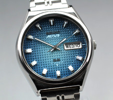 *Near MINT* Vintage SEIKO ACTUS 6306-8030 Blue Dial 35mm Automatic Men's Watch