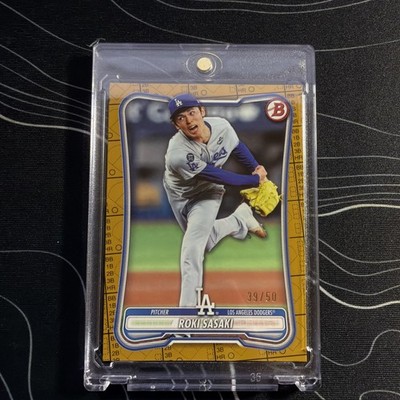 Roki Sasaki 2026 Bowman Baseball Scorecard Border /50 (1 out of 1,789 packs)