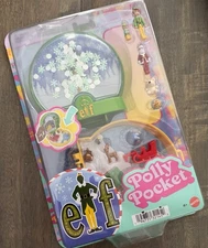 2025 ELF Movie Polly Pocket Buddy & Santa Micro Dolls Christmas Playset