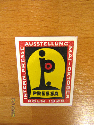 ''Internationale Presse Ausstellung Mai - Oktober Köln 1928''    Pressa
