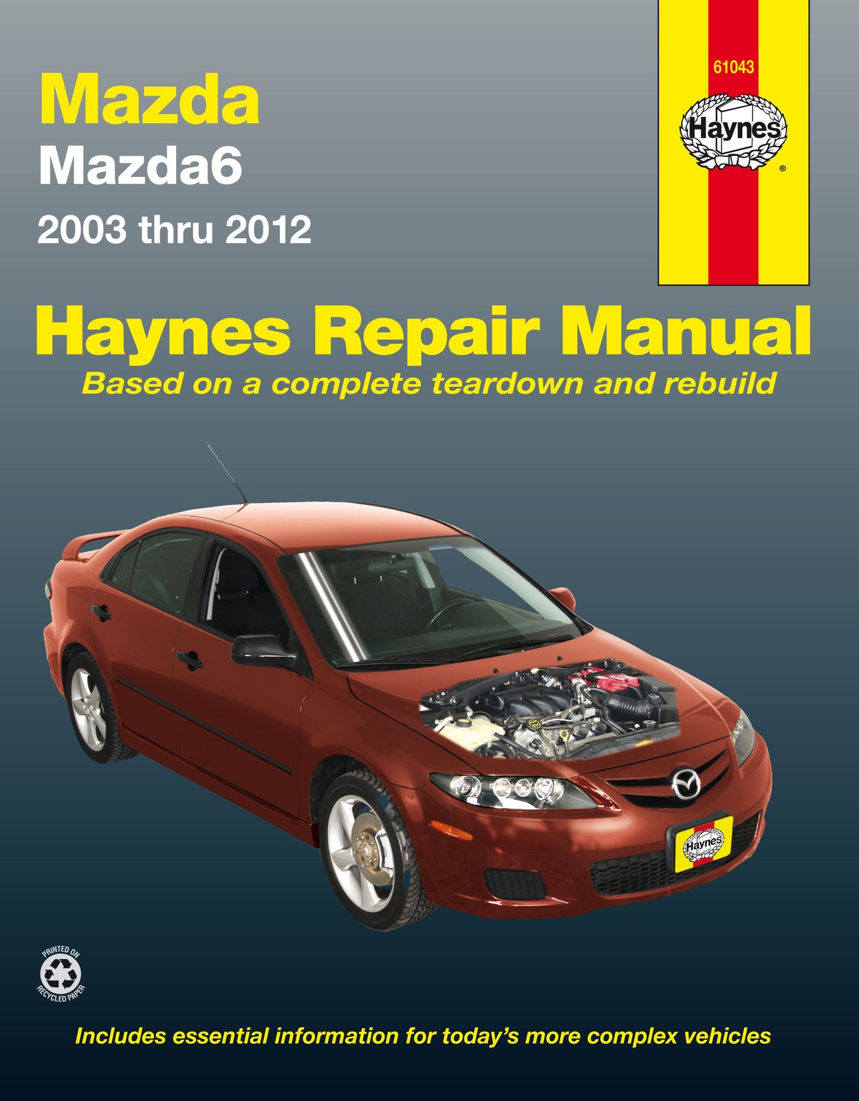 Manuel de réparation Haynes Mazda 6 2003-2013 pour résoudre les pannes moteur