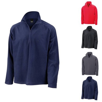Result Core Microfleece Top Damen Herren Fleecejacke Half-Zip-Reißverschluss 