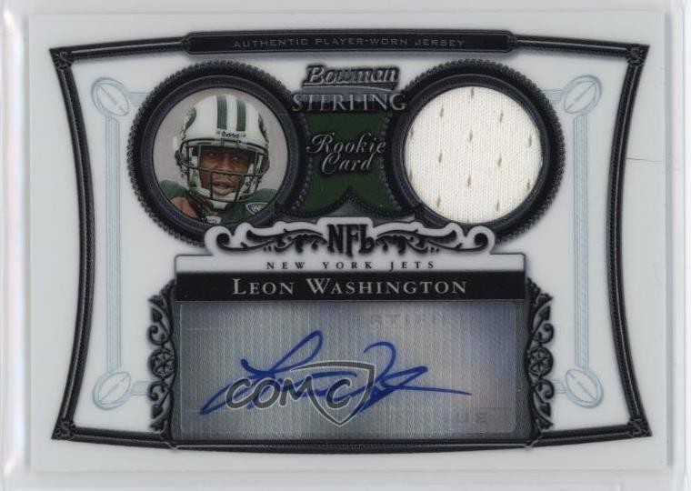 Leon Washington Bowman Sterling #BSLWA Autograph