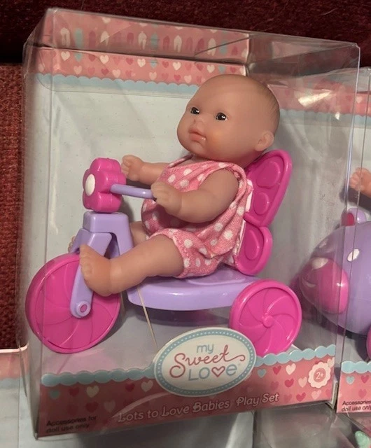 NEW 4 Berenguer Doll Lots To Love Babies 5" Mini Nursery PlaySet HTF - Image 2 of 4