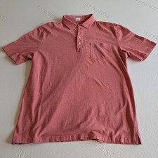 JOHNNIE-O HANGIN' OUT MEN'S POLO LARGE COTTON SPANDEX EXCELLENT CONDITION