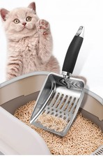 Stainless Steel Cat Litter Scoop,Metal Cat Litter Scoop,Kitty Metal Scooper