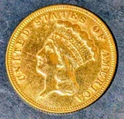 1878 $3 Gold Piece Indian Princess Head Looks BU! 🇺🇲🗽🤩
