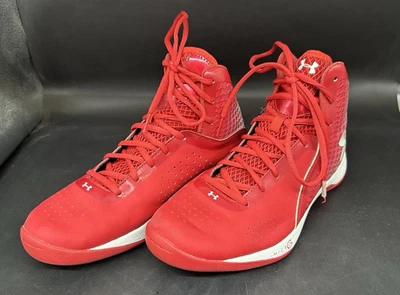 Under Armour Mens UA Micro G Torch 2 Gray Leather High Top Basketball Shoes 10 Buy Under Armour Men main image 4