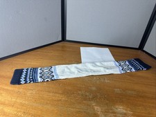 Winter Knit Scarf by Janie and Jack Blue Geometric Pattern Cotton Kids