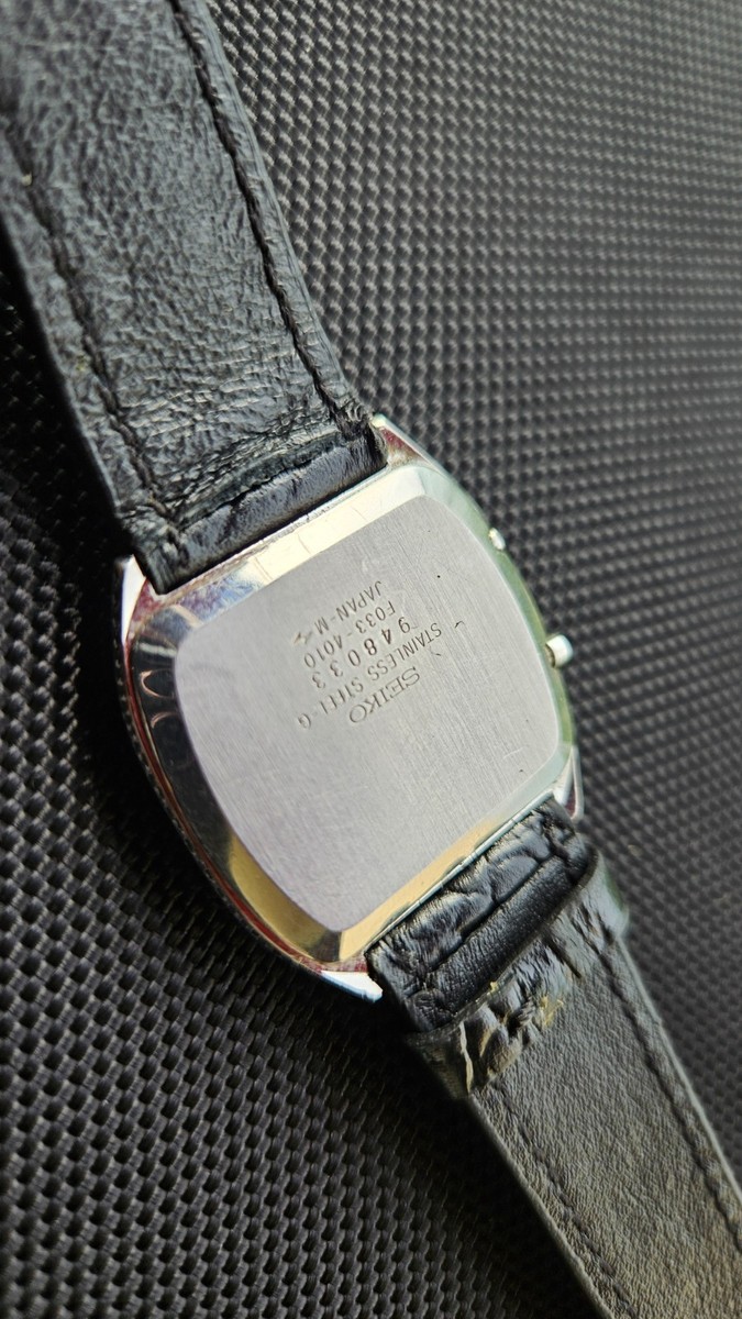 Seiko Blue dial dot matrix F033-4010 partially working | eBay