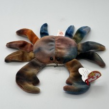 Beanie Baby Claude The Crab style 4083 Multicolor DOB 9-3-96 Retired Tag Errors