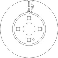 2X TRW DF6793 Bremsscheibe FüR Mazda