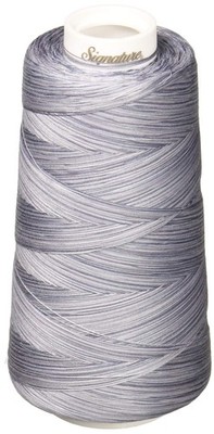Signature Thread Machine Quilting Thread, 40wt/3000 yd, Variegated Grey Shades