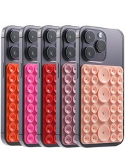 Silicone Octo Suction Buddy Phone Case Mount, Strong Suction Cup Phone Sticky...