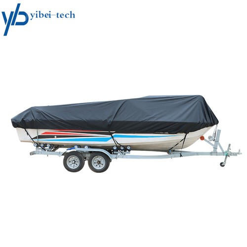 17-19ft Black Boat Cover Fishing V-Hull Runabout Waterproof Trailerable Unused - 第 1/7 張圖片