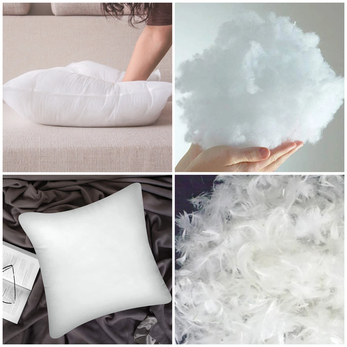 Duck Feather Cushion Pads, Pillows