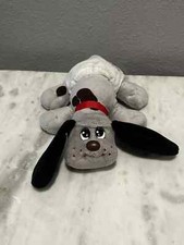 Pound Puppies 8  Plush by Hasbro  Basic Fun - Gray Dog with Diaper