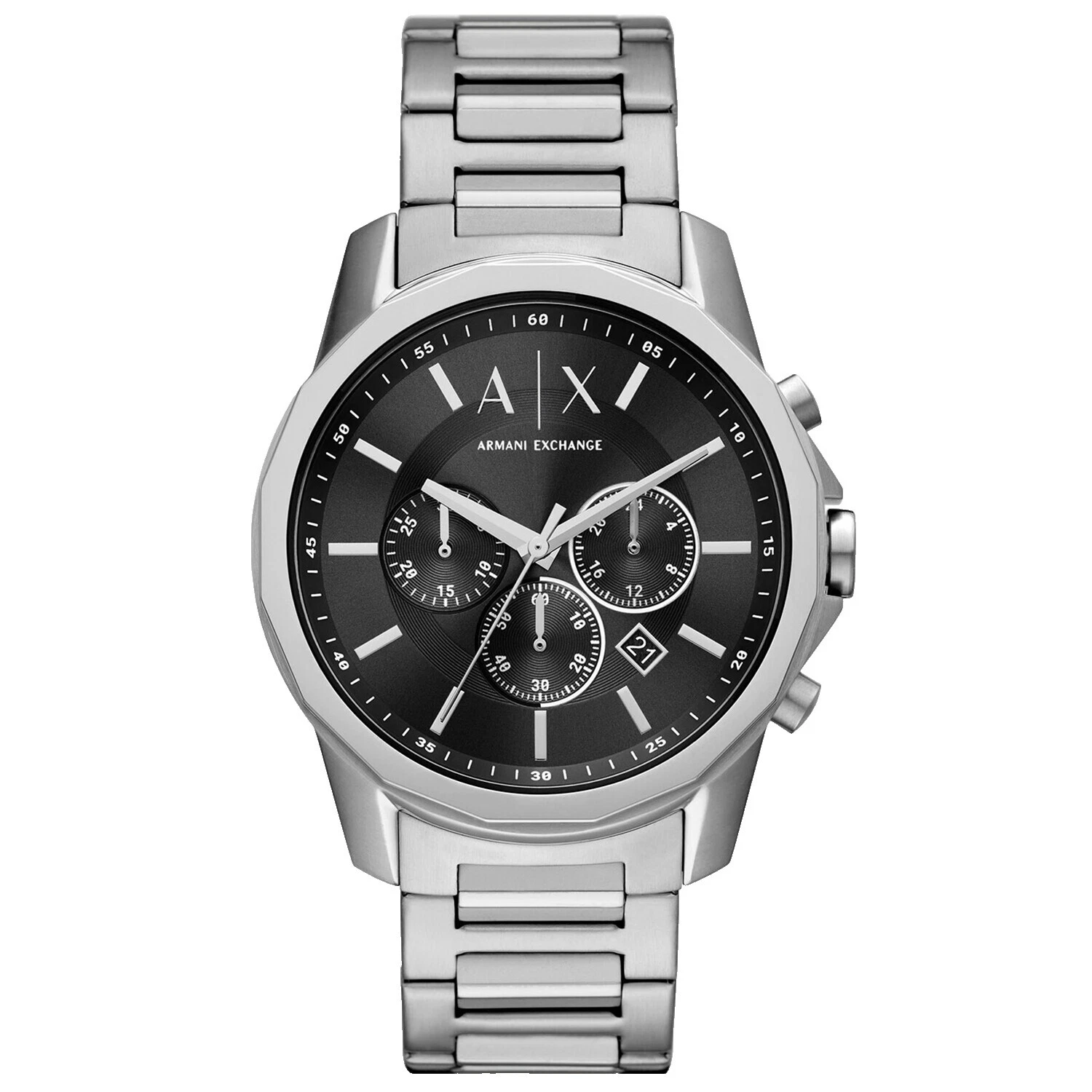 Banda de acero inoxidable Armani Exchange Relojes de pulsera con cronógrafo