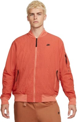 Nike Sportswear Tech Pack Men's Woven Lined Bomber Jacket (Burnt Orange) Size L