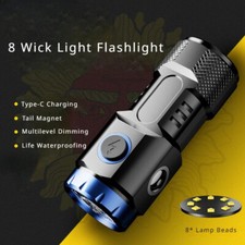 Flashlight Rechargeable Long-Range Outdoor Long-Lasting Super Bright White Laser