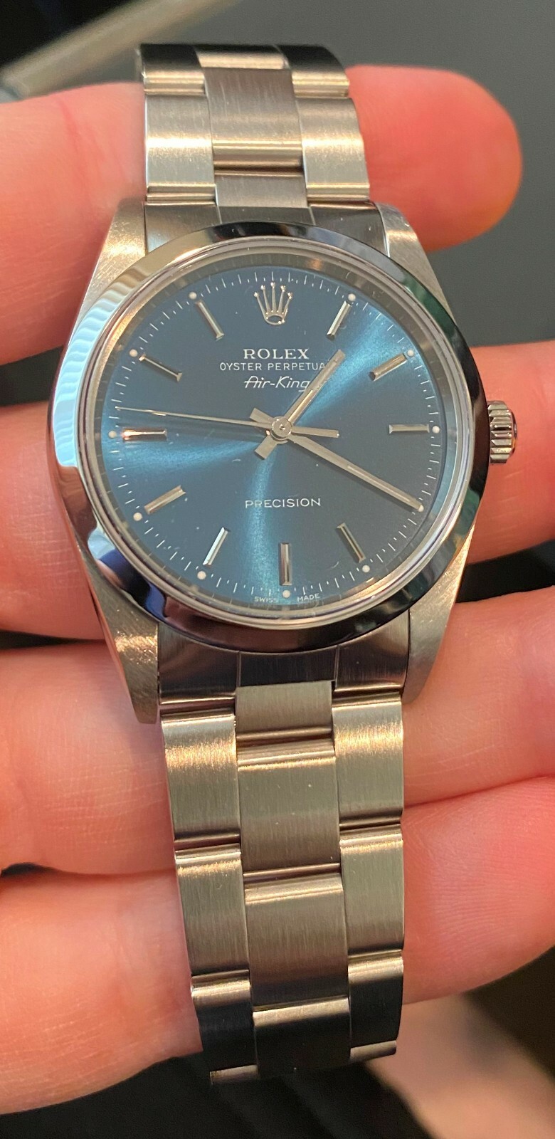 Rolex Air-King Precision Blue Men's 