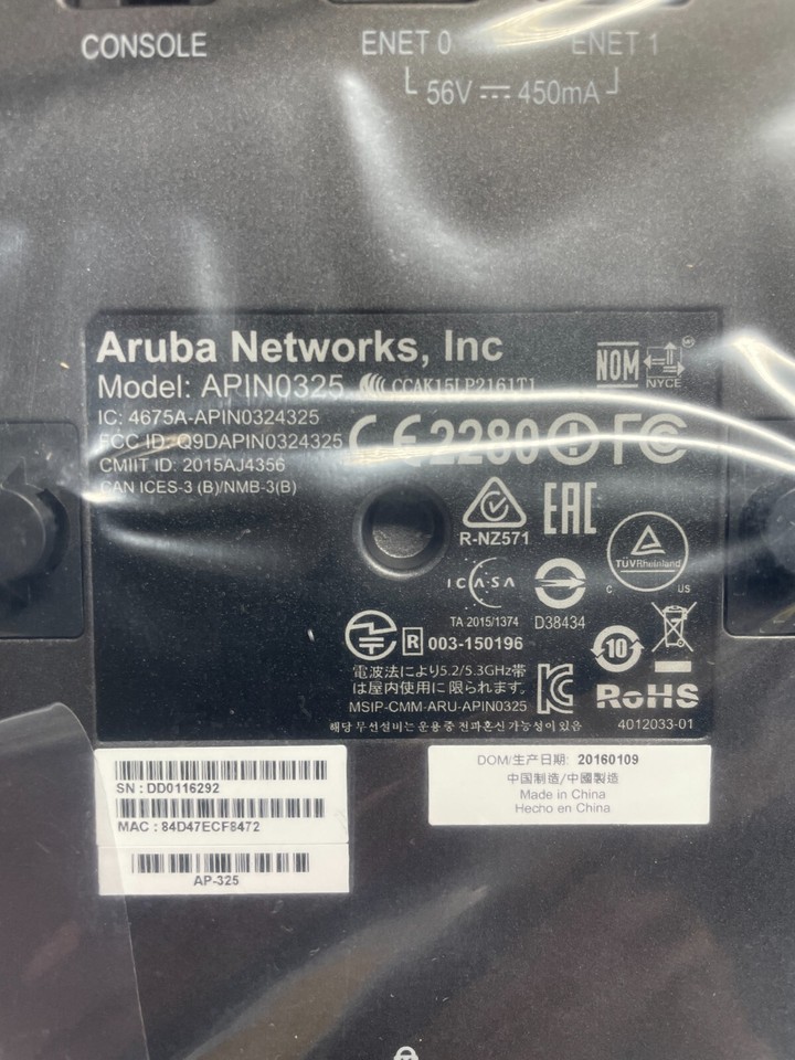 Aruba AP-325 (JW186A) Portando Un Interruttore-come Esperienza Per - Foto 6