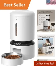 Automatic Cat Feeder, Automatic Dog Feeder with Freshness Preservation, 5L Ti...