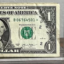 Series 2013 Duplicate B Star Error Note One Dollar Bill FW or DC LOT OF 1 NOTE