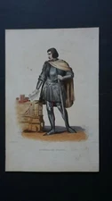 JUVENAL DES URSINS (1360-1431) - ORIGINAL 19TH CENTURY ENGRAVING BY LECLERC