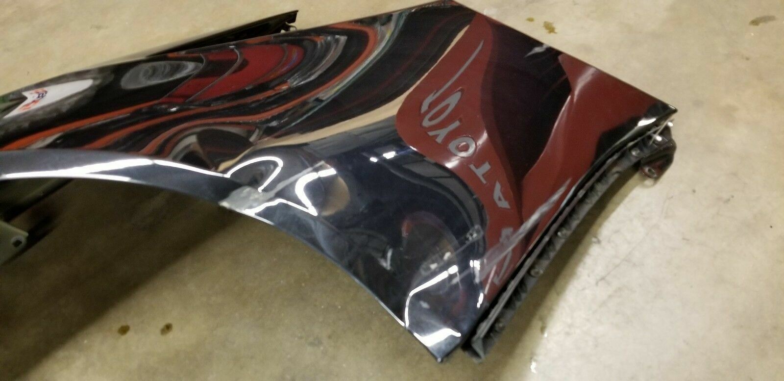 LAMBORGHINI HURACAN PASSENGER RIGHT SIDE QUARTER PANEL OEM 4T8809602E DAMAGED 