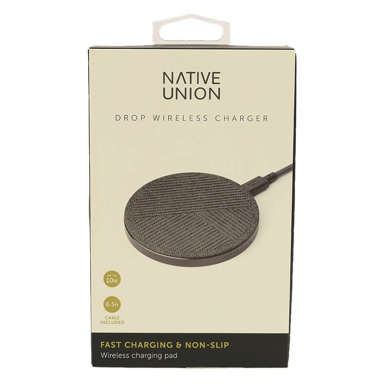 Native Union Wireless Charging Pad Gray (DROP-GRY-FB) for sale