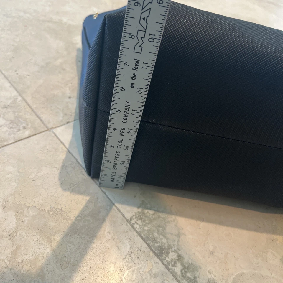 Bottega Veneta Tote Bag Intrecciato Marco Polo 222498 Black Brown PVC Leather LG - Image 4 of 4