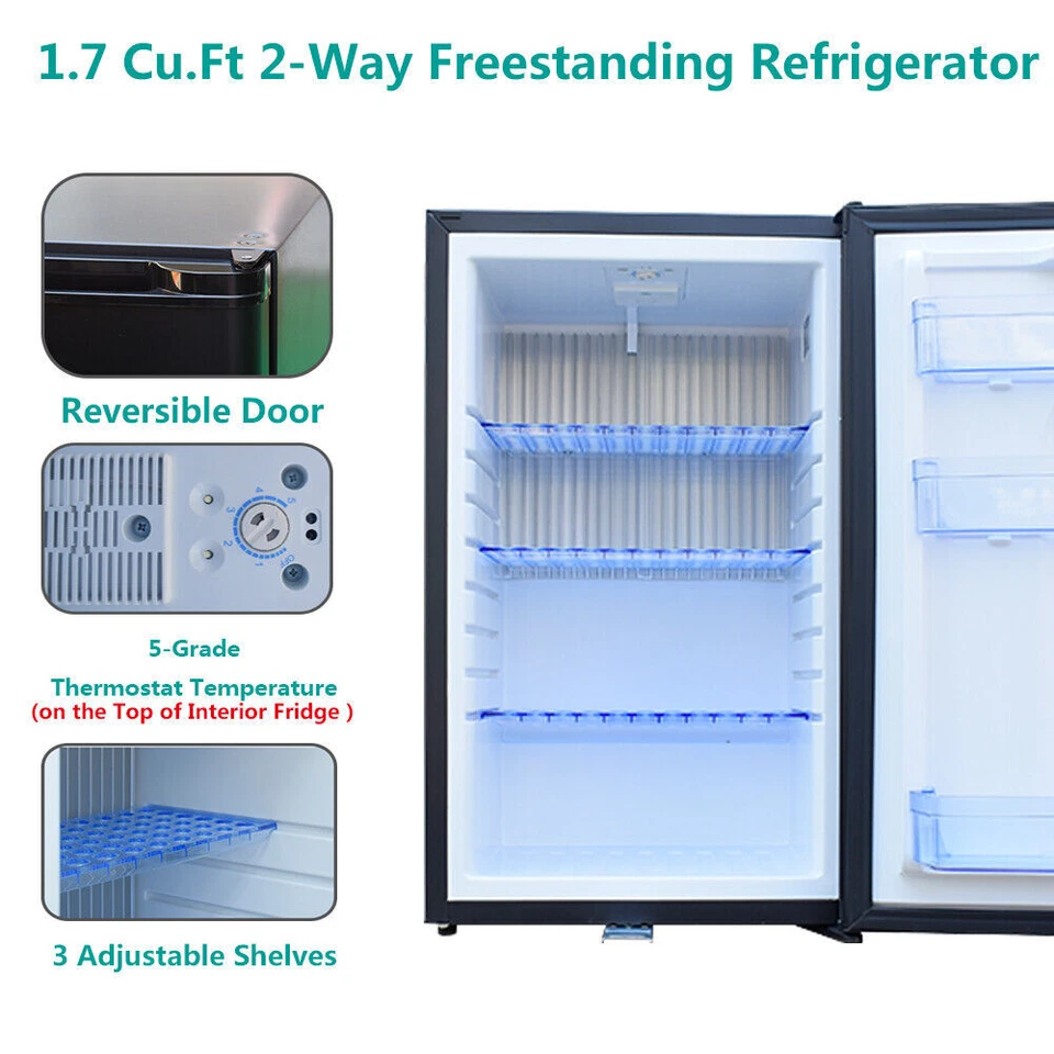 1.7 cu  ft DC12V AC 110V Truck Refrigerator RV Camping Fridge Cascadia sleeper - Image 4 of 4