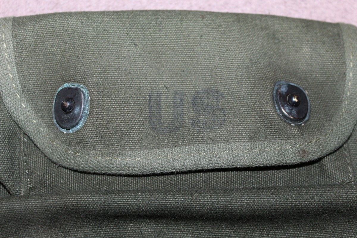 Original Vietnam U.S. Army 67 d. OD Canvas Three Pocket