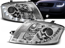 Coppia fari Audi TT 99-06 Daylight led cromati