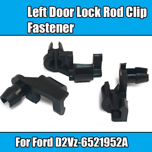 20x Clip Fastener For Ford Left Door Lock Rod Clip Black Plastic D2Vz