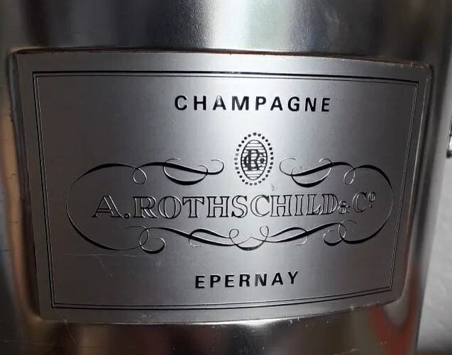 seau à champagne Rothschild en plexiglas deco glace doré vintage chic glaçons
