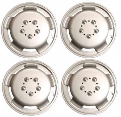 FIT RENAULT MASTER DEEP DISH WHEEL TRIMS COVER SILVER FULL SET HUB CAPS 16'' INCH