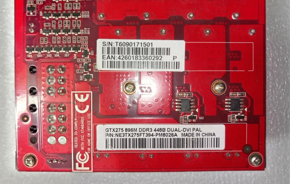 ✅Carte Graphique Gainward GeForce GTX 275 896MB  / DirectX 10 / Dual DVI Tv Out - Immagine 3 di 4