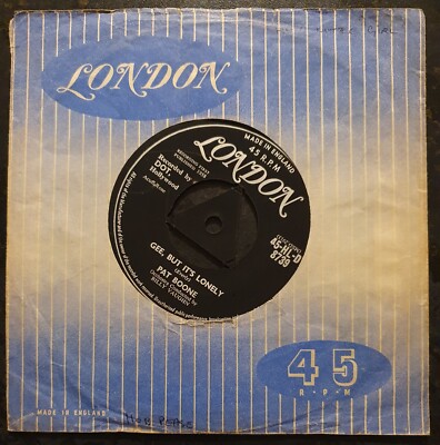 PAT BOONE - Gee But It's Lonely/For My Good Fortune - London - HLD 8739 - M