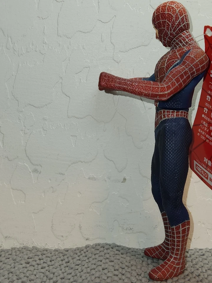 Raro 2007 Spider-Man 3 Máscara Desgarrada/Abierta Suave Marvel Figura de Acción Bandai con Etiquetas 6" Foto 4 de 4