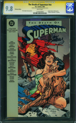 The Death of Superman #nn CGC 9.8 DC 1993 Platinum! Signed! RARE