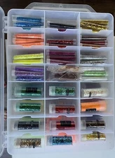 HUGE LOT Craft Supply Arteza Recollection Craft Glitter Extra fine Tinsel chunky