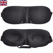 Soft Padded Blindfold Eye Mask Travel Sleep Aid Shade Cover Unisex Gift UK