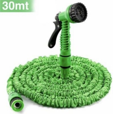 TUBO POMPA ACQUA 22,5 Metri Pistola Innaffiare Estensibile Giardino - Foto 5