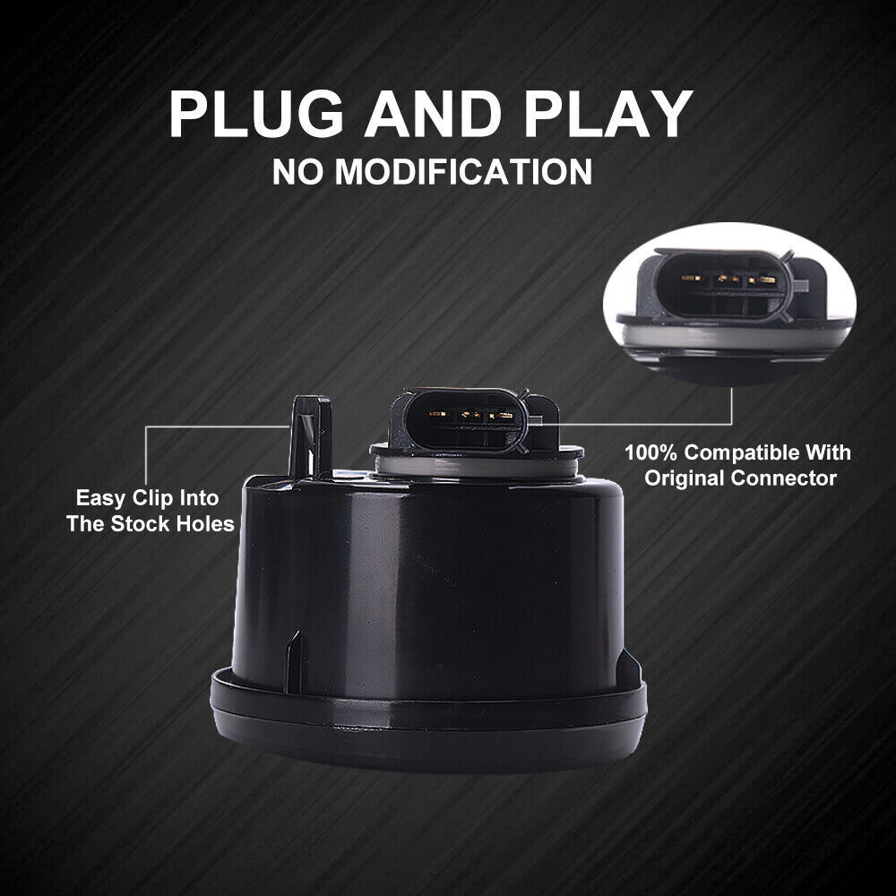 Brightest Halo 7" LED Headlights 4" Fog Lights Turning for Jeep Wrangler 07+ JK