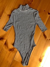 NWOT striped topshop leotard size 4 US / 36 EU